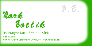 mark botlik business card